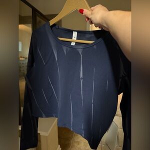 lululemon athletica Dark Blue Crop Top